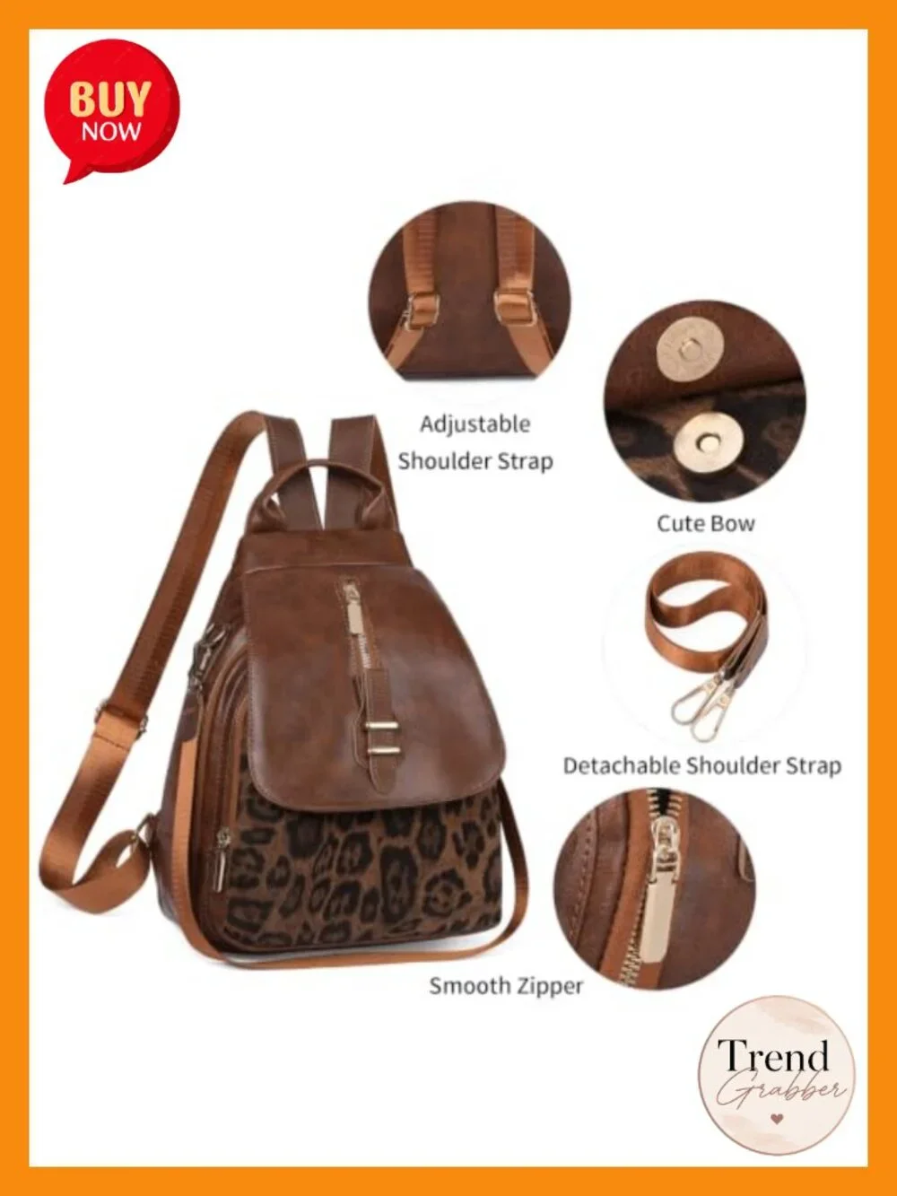 Mini Backpack Purse for Women Faux Leather Flap Daypack